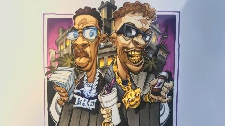 Bonez MC & Young Dolph als Comic