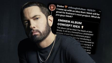Eminem und ein Tweet in dem sein neues Album vorhergesagt wird