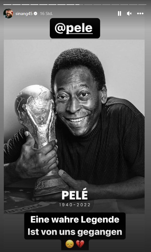 Sinan-G Instagram-Story von Pelé