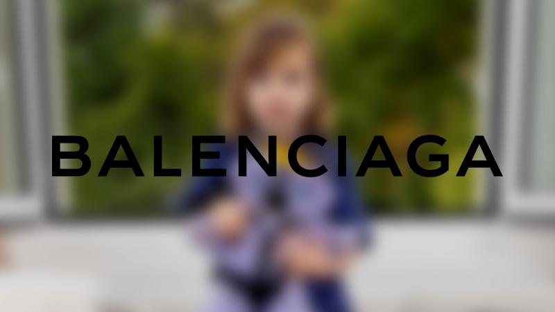 Balenciaga Kampagne weichgezeichnet mit Logo