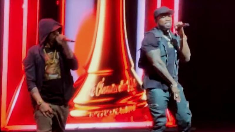 50 Cent und Eminem gemeinsam auf der Bühne