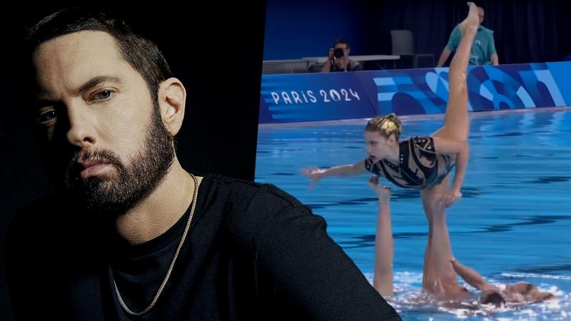 Eminem & das spanische Team der Synchronschwimmerinnen