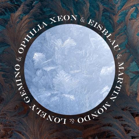 Das Cover von "Frost" von Ophilia Xeon, Eisblau, Lonely Gemino und Martin Mondo