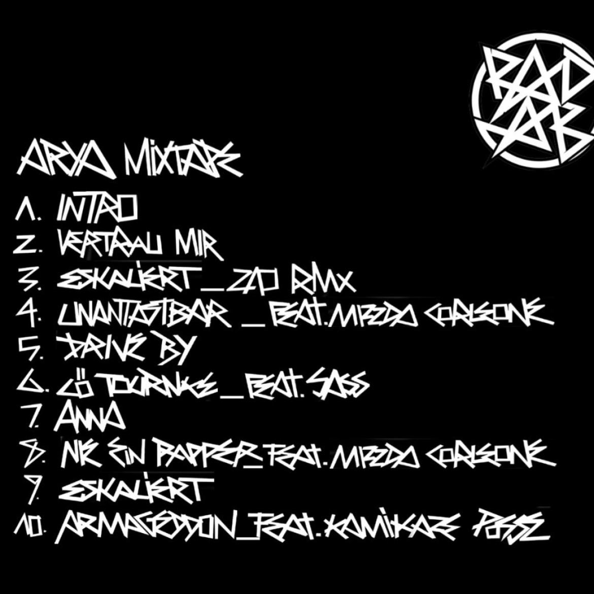 Radab Arya Mixtape Cover