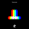 Cover der Single "Mannomann"; zeigt die drei Farben Rot, Grün und Blau als Lichter überlappend in Form eines Phallus.