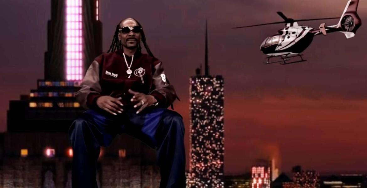 Snoop Dogg sitzt auf Empire State Building