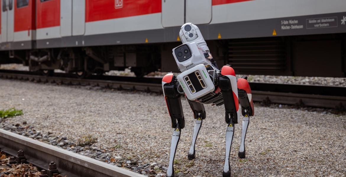 Deutsche Bahn Roboterhund "Spot"