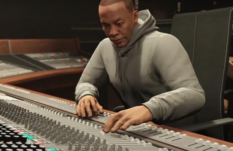 Dr. Dre in einer GTA Online-Cutscene